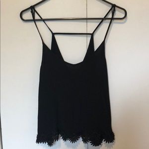 Black Tank Top with Cutout Back!